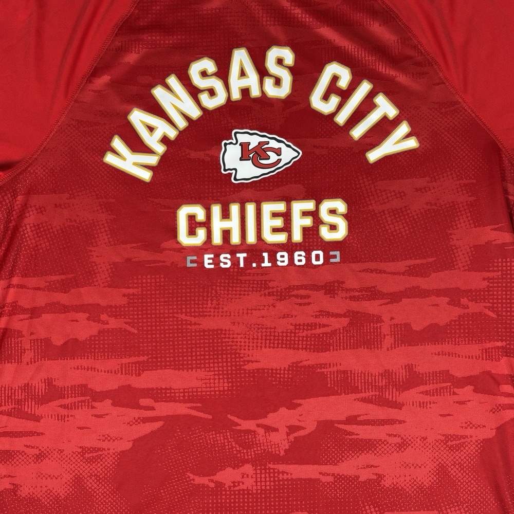 Fanatics Kansas City Chiefs Hail Mary Raglan T-Shirt Est. 1960 Large - Picture 2 of 7